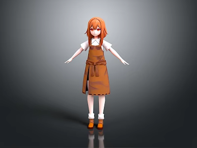 Cartoon Beauty Animation Beauty Animation Beauty Cartoon Girl Animation Girl Cartoon Girl Fantasy Beauty 3d model