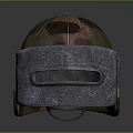 Camouflage Painted Military Helmet With Metal Face Shield And Straps