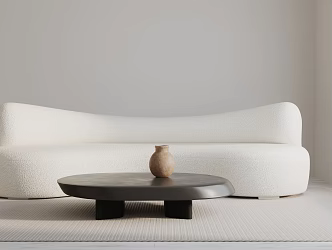 Modern three-seat sofa 3d model