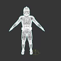 Star Wars Clone Trooper 3D Character Model With White Armor And Blue Accents