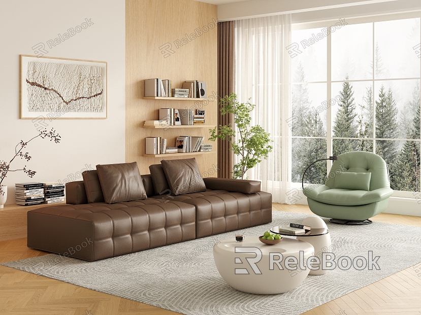 Modern Sofa Coffee Table Combination Home Sofa Coffee Table Combination model