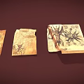 Vintage Occult Manuscripts With Mystical Symbols Demon Drawings And Star Sigils