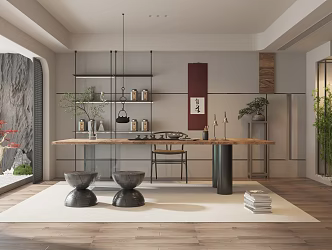 Modern Tea Room 3d model