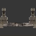 Ornate Chessboard Set With Intricate Chess Pieces And Decorative Border Design