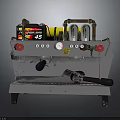 Professional Espresso Coffee Machine With 45 Battery Stainless Steel Body And Pressure Gauge