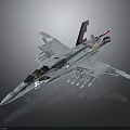 Gray Numbered 102 Space Fighter Jet With Payload For Aerospace Missions