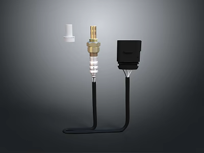 Reliable Computer Hardware Components With Brass Fitting White Plastic And Black Module For PC Systems 3d model