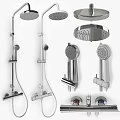 Modern Shower Sauna with Clear Frosted Graphite Viva Glass Enclosure Design