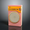 Stylish Vintage Pink Retro Radio With Classic Design And Electronic Features