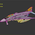 Modern Fighter Next Generation Aircraft Attack Aircraft 3d model