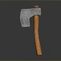 Tomahawk Axe Wooden Axe Handle Axe Mountain Axe Chopping Wood Axe Chopping Wood Axe Magic Axe 3d model