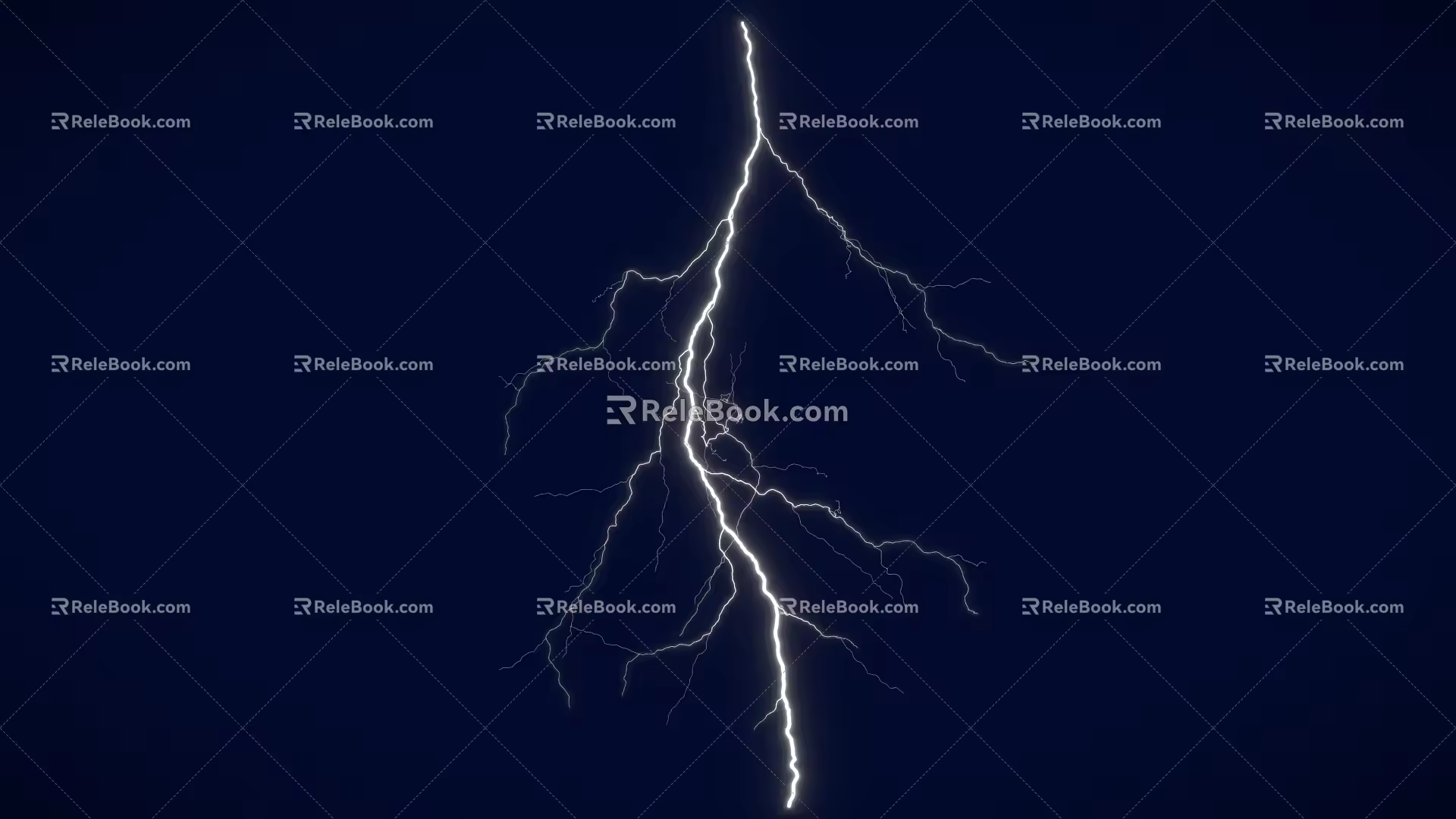 lightning thunder weather 3d model