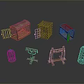 Household Items Featuring Various Wooden Metal Cages And Stands For Home Decor