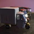 Various Three Wheeled Vehicles Featuring Different Colors And Vintage Design Styles