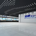 Modern Exhibition Hall Interior With Ceiling Lighting Display Walls And Sleek Flooring Design