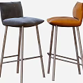 Modern Bar Stools with Various Designs Metal Legs and Comfortable Seats