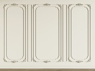 European style wall panel carved wall panel 3d model