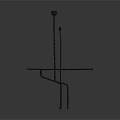 Sturdy Metal Support Structures with Long Poles Short Brackets and Flat Base Plates