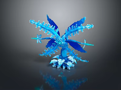 Advanced Blue Medical Device With Multiple Branches Designed For Surgical Applications 3d model