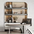 Modern table and chair combination table and chair combination 3d model