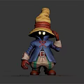 Game Movie Character With Yellow Large Hat Blue Coat Red Gloves Shoes And White Eyes