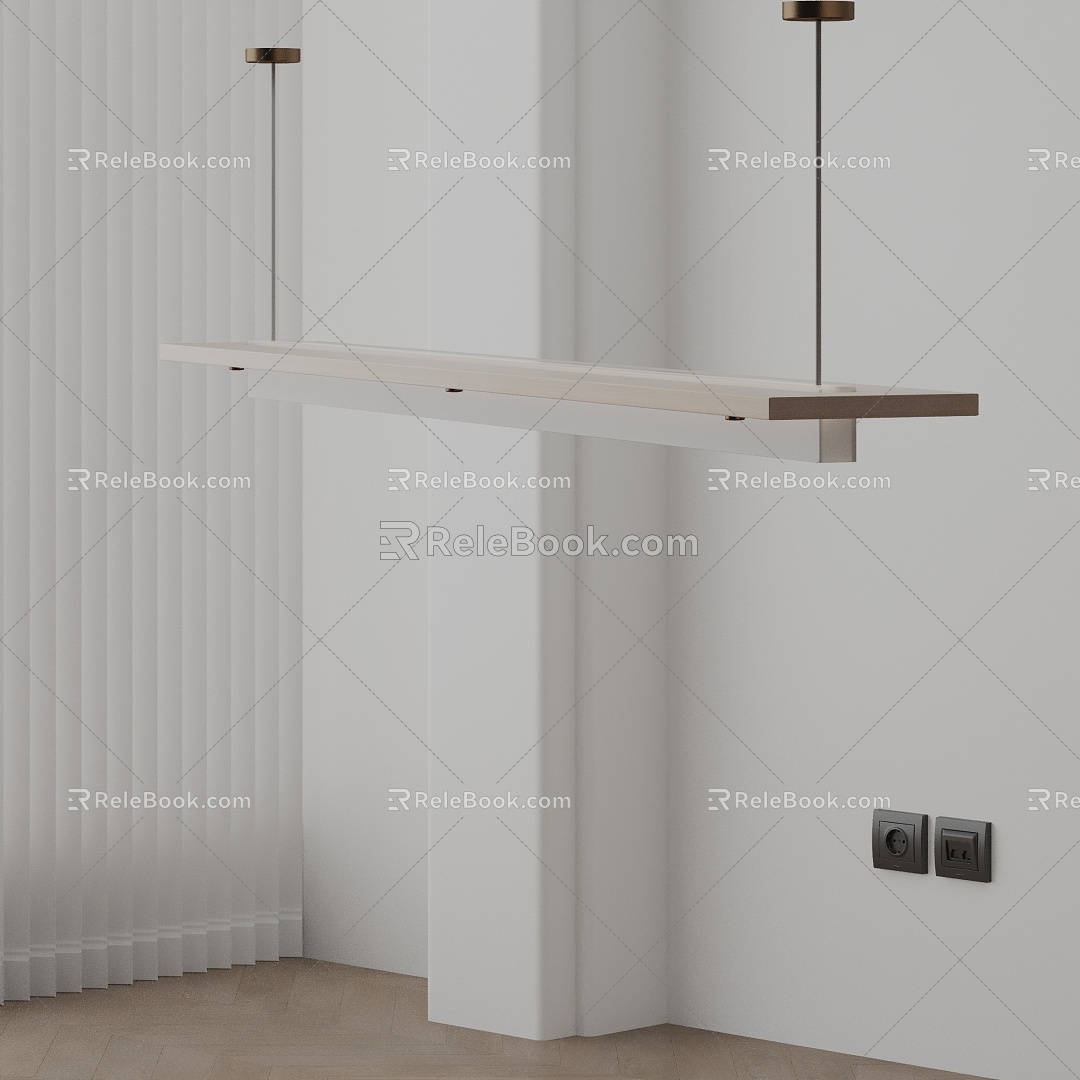 Modern chandelier 3d model