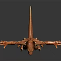 Game and Movie Character 3D Model with Fox Like Features Orange Fur and Claws