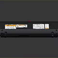 Black Household Appliance With Control Panel Buttons And Indicator Lights For Home Use
