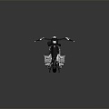 Modern motorcycle two-wheeled motorcycle off-road motorcycle road racing motorcycle 3d model