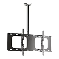 Black Metal TV Ceiling Mount Bracket For Flat Screen TVs Adjustable Design 3d model