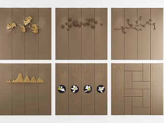 New Chinese Style Soft Bag Soft Bag Hard Bag Bedroom Soft Bag 3d model