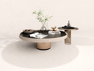 Modern table and chair combination 3d model