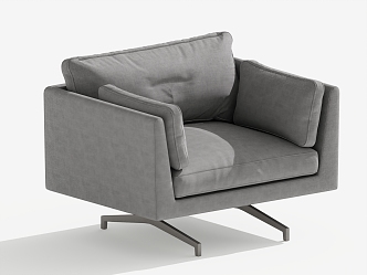 Modern Single Sofa Single Chair Leisure Chair 3d model