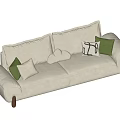 Modern double sofa 3d model