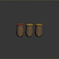 Colorful Fresh Fruits Packed in Burlap Sacks Featuring Orange Green Red Yellow Varieties