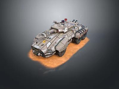 Military Tank Design With Heavy Armor Tracks and Turret Equipment Features 3d model