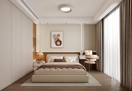 New Chinese bedroom 3d model