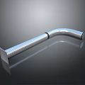 Flexible Metal Corrugated Pipe With Square End And Curved Design