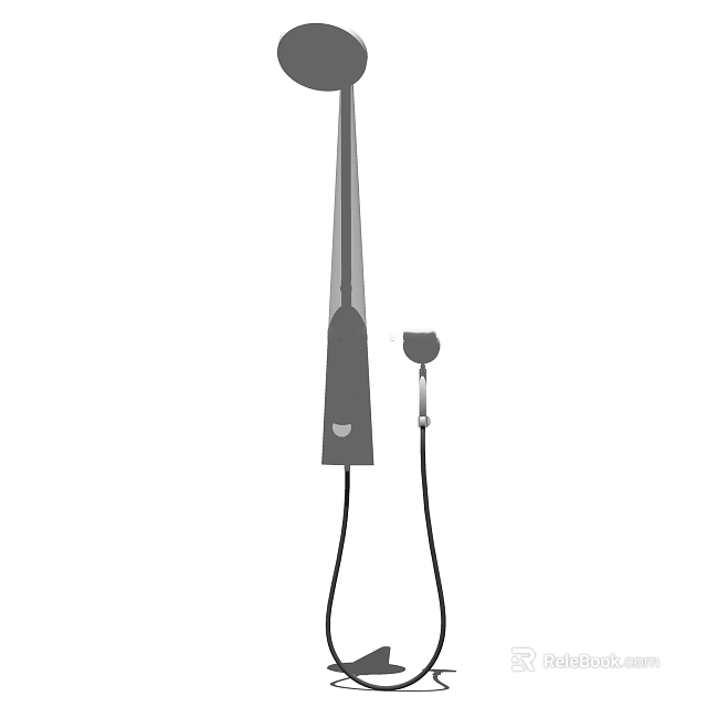 Modern Shower Head With Handheld Sprayer And Adjustable Water Modes 3d model 