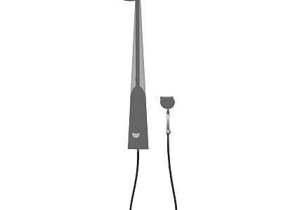 Modern Shower Head With Handheld Sprayer And Adjustable Water Modes 3d model