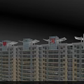 Modern Urban Road Infrastructure With Arched Bridge Vehicles Trees And Buildings
