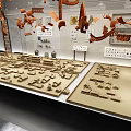 Cultural Center Interior Design Featuring Traditional Decorative Pieces And Exhibition Areas