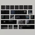 Smart Switch Socket Smart Switch Hotel Switch Air Conditioner Switch Panel Socket Panel 3d model
