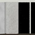 Modern Interior Wall Design With Various Textured Patterns And Decorative Elements