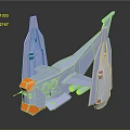 Modern Silver Fighter Jet With Orange Nose Cone And Advanced Aerodynamic Wing Design