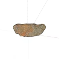 Natural Rockery Stone With Orange Gray Textured Surface For Garden Decoration