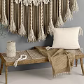 Handmade Macrame Animal Wall Decor with Bohemian Tassel Fringe Design for Home Living Room