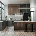 Modern Living Dining Area Interior Design With Sofa Coffee Table TV Netflix And Plants