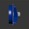 TURBOS Blue Industrial Exhaust Fan Efficient High Performance Ventilation Equipment