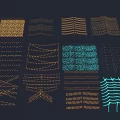 Colorful Decorative Lights with Grid Wave Mesh Patterns for Indoor Outdoor Festive Use